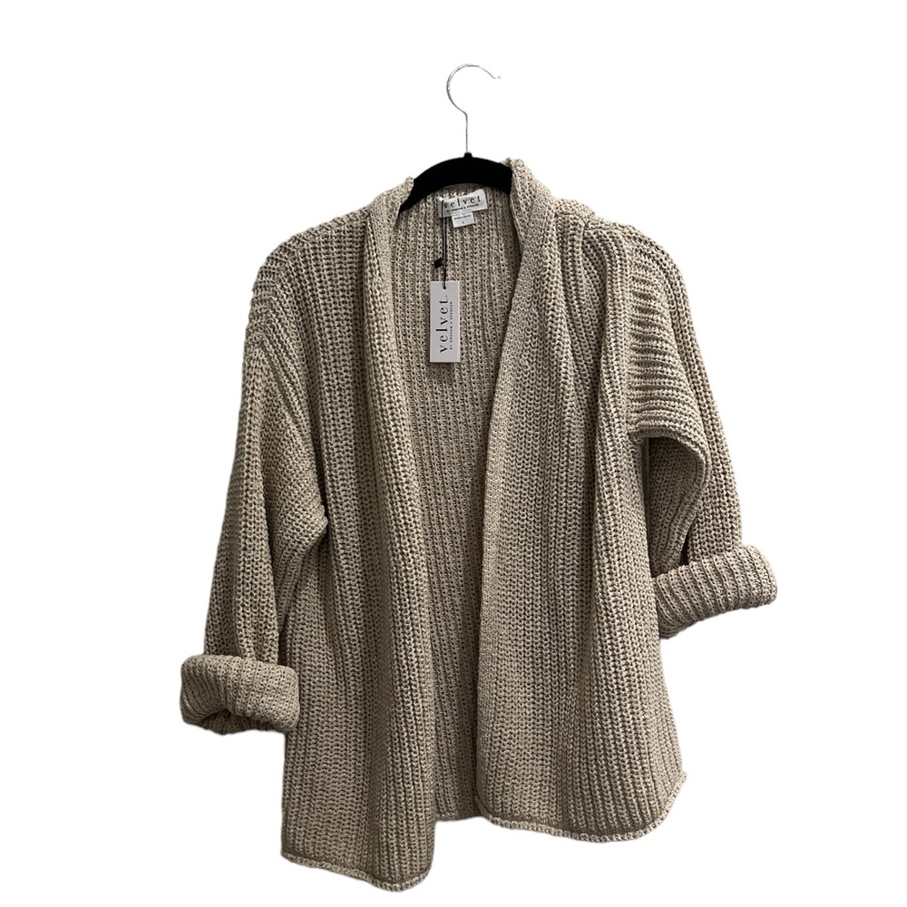 Velvet Chunky Knit Cardigan NWT